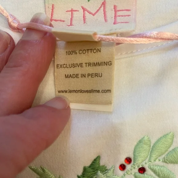 NWT Lemon Loves Lime White Dolphin Wreath Shirt Girls size 6 - Picture 4 of 6